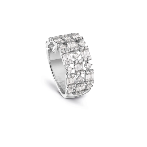 MAGIA White gold ring with diamonds