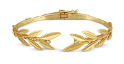 Olive Leaves Bracelet With Diamonds