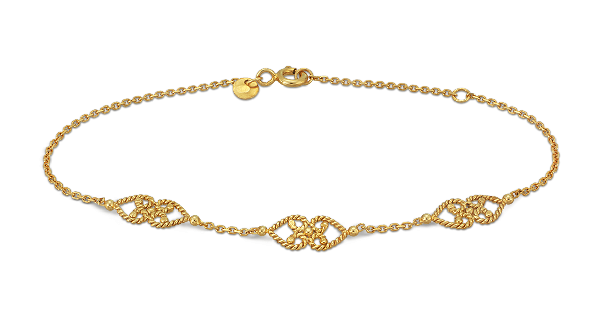 Byzantine Filigree Chain Bracelet