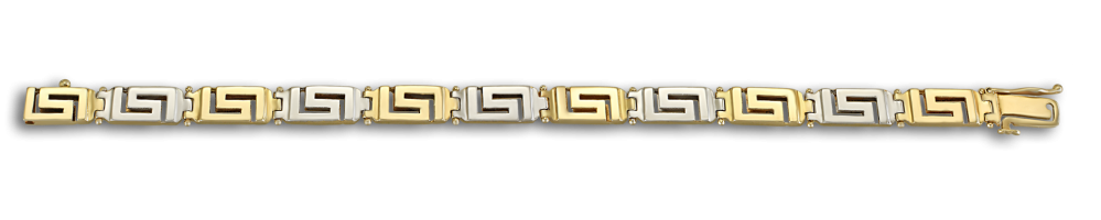 Reversible Greek key bracelet