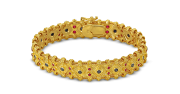 Byzantine Bracelet with Sapphires and Rubies