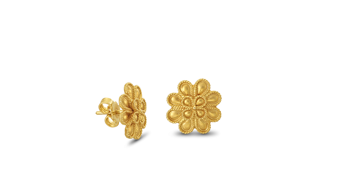 Byzantine Flower Earrings