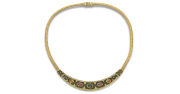 Byzantine Necklace With Multicolor Sapphires