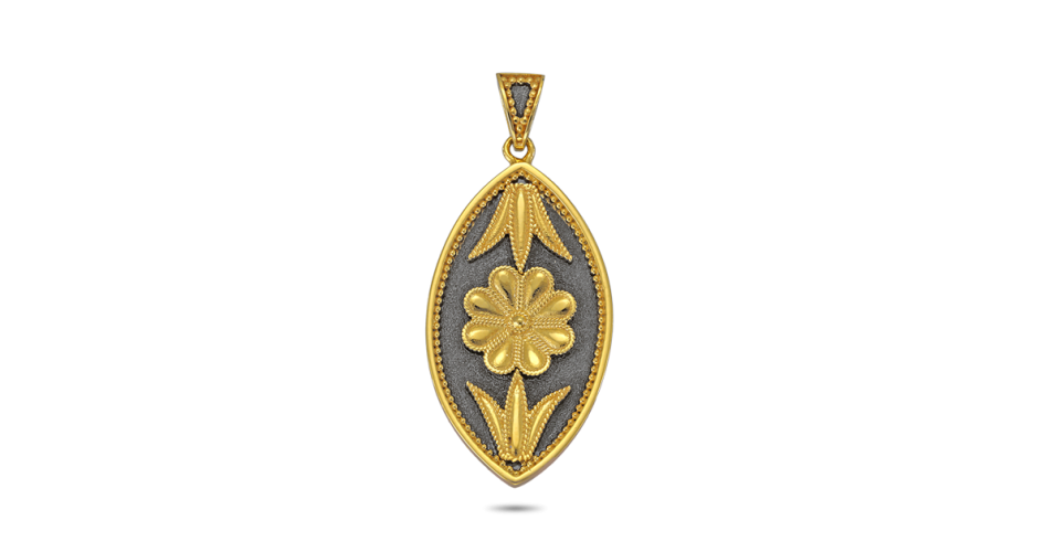 Byzantine Flower Pendant