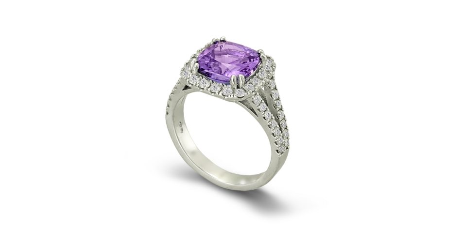 Tanzanite Ring with Diamonds