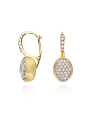 "CILIEGINE" GOLD AND DIAMONDS BALL DROP EARRINGS (SMALL)