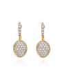 "CILIEGINE" GOLD AND DIAMONDS BALL DROP EARRINGS (SMALL)