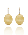 "CILIEGINE" GOLD BALL DROP EARRINGS WITH DIAMONDS DETAILS (LARGE)